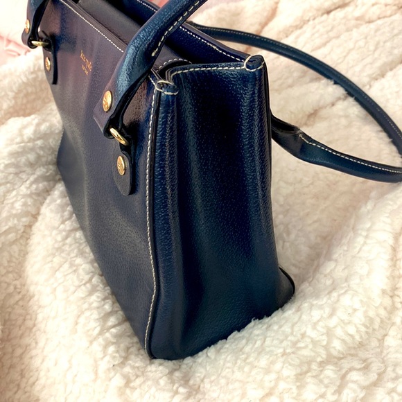 Kate Spade Navy Blue Handbag. - Picture 3 of 8
